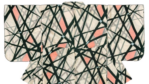 Meisen kimono, Japan, early 20th century, silk